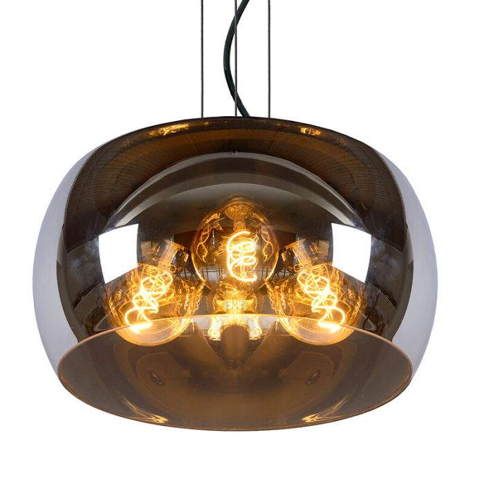 Suspension moderne grise, Olivia
