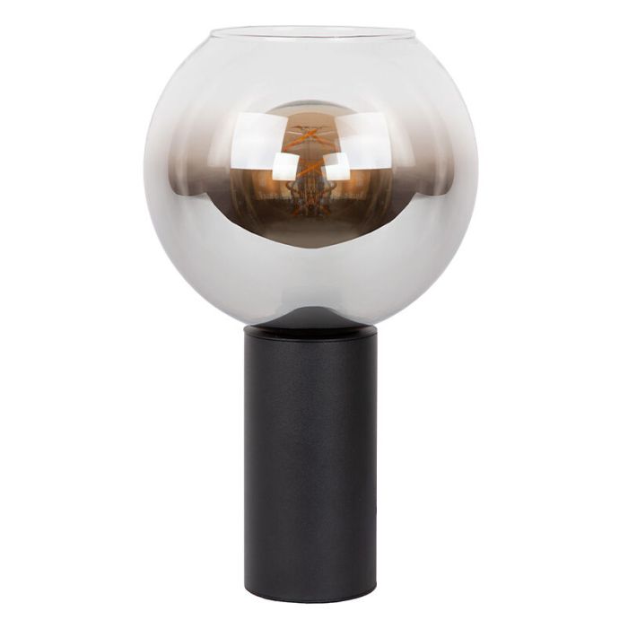Lampe de table moderne noire, Marius, avec interrupteur