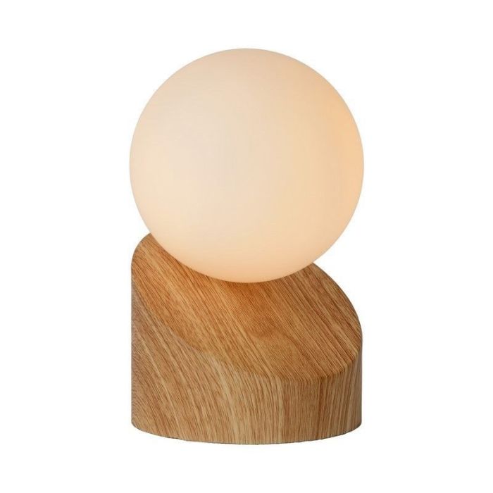 Lampe de table moderne marronne, Len, avec interrupteur