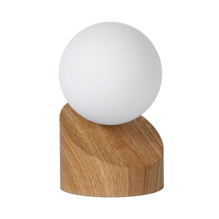 Lampe de table moderne marronne, Len, avec interrupteur