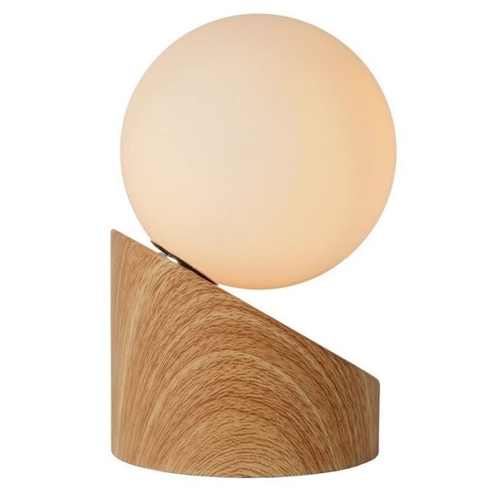 Lampe de table moderne marronne, Len, avec interrupteur