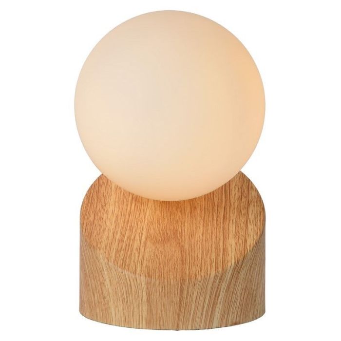 Lampe de table moderne marronne, Len, avec interrupteur