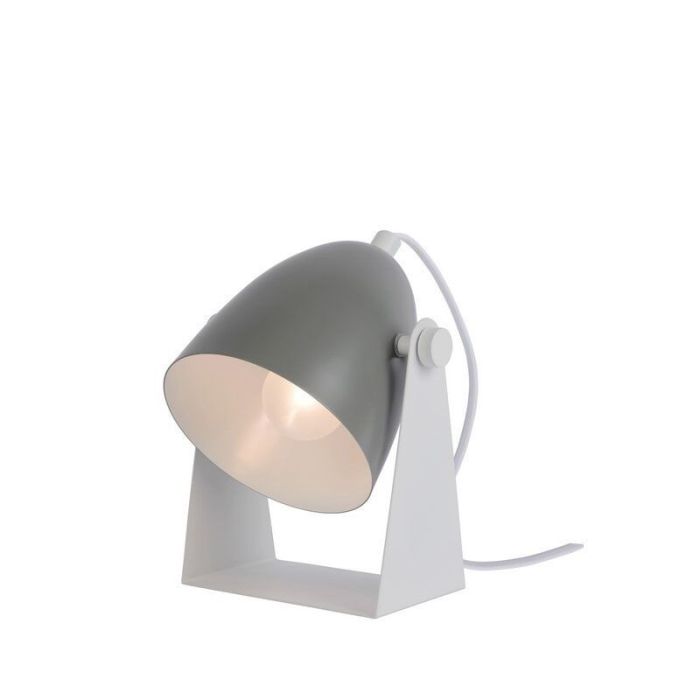 Lampe de table moderne grise, Chago, avec interrupteur