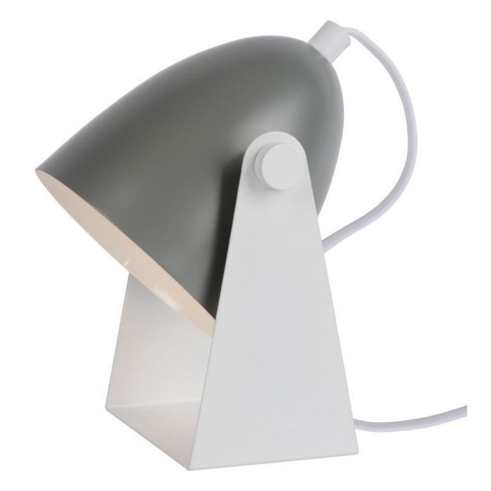 Lampe de table moderne grise, Chago, avec interrupteur