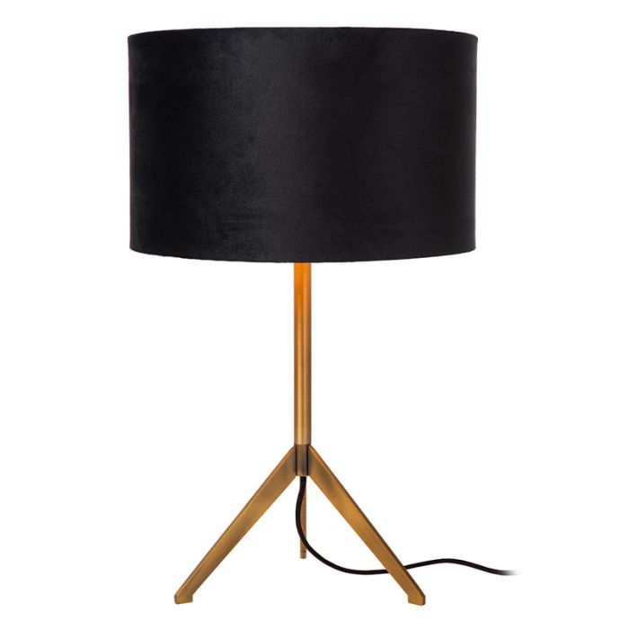 Lampe de table moderne noire, Tondo, avec interrupteur