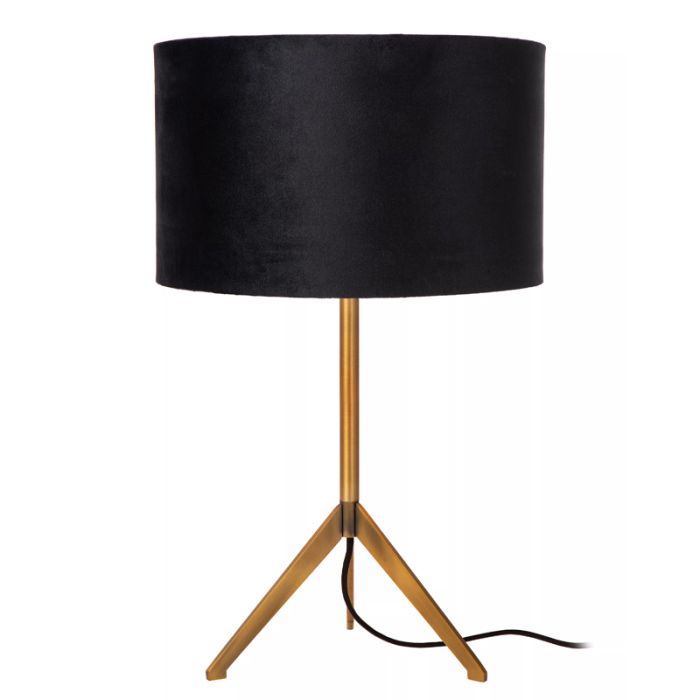 Lampe de table moderne noire, Tondo, avec interrupteur