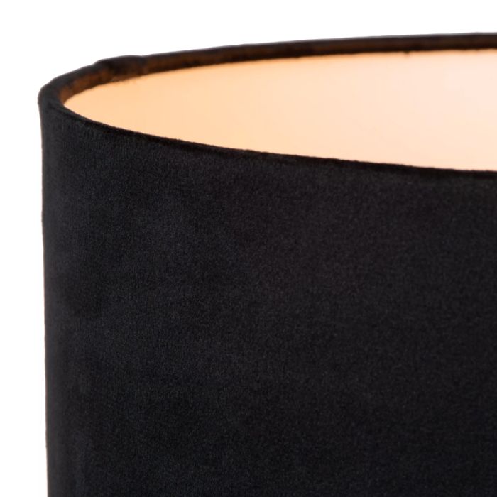 Lampe de table moderne noire, Tondo, avec interrupteur