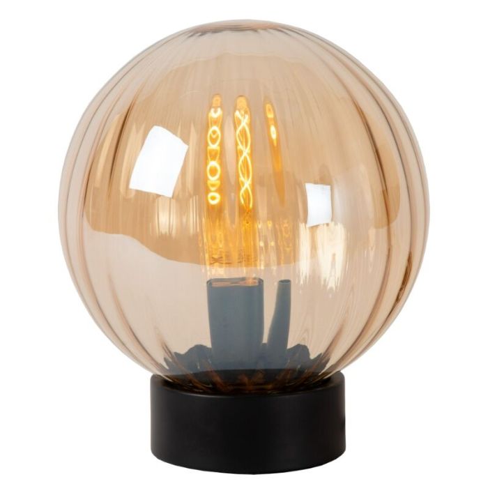 Lampe de table rétro ambre, Monsaraz, avec interrupteur
