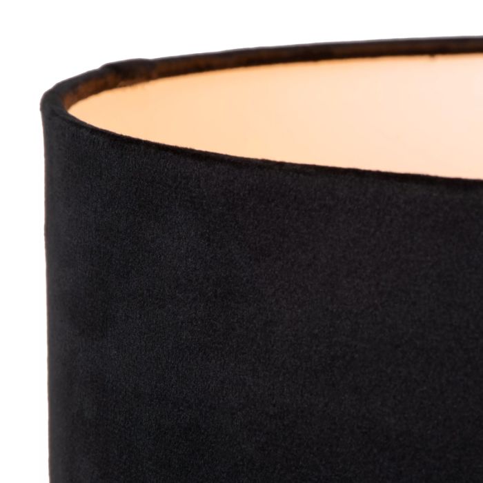 Lampadaire moderne noir, Tondo, avec interrupteur