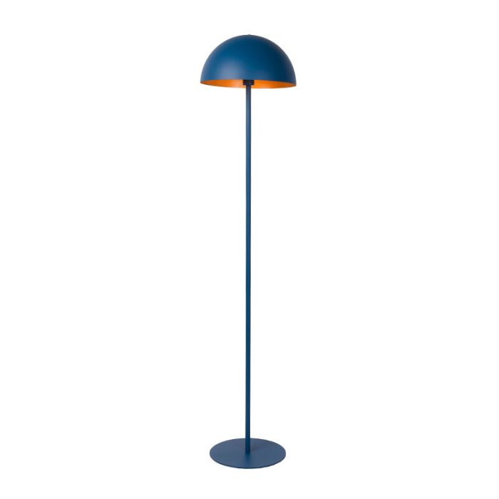 Lampadaire moderne bleu, Siemon, avec interrupteur