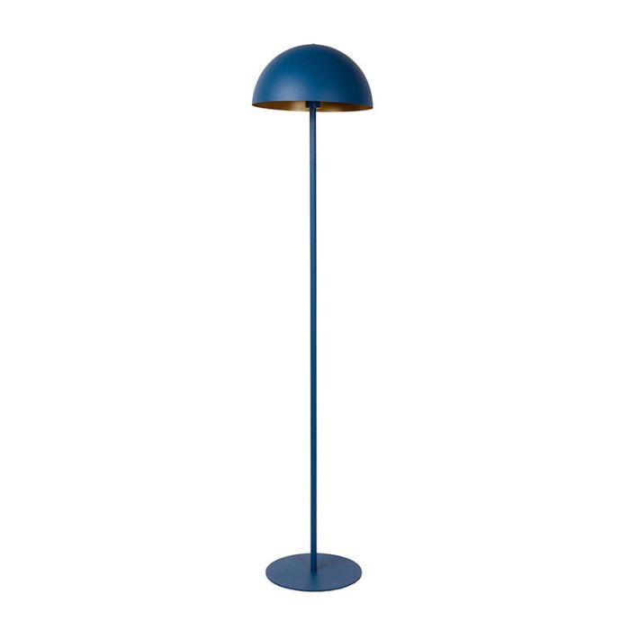 Lampadaire moderne bleu, Siemon, avec interrupteur