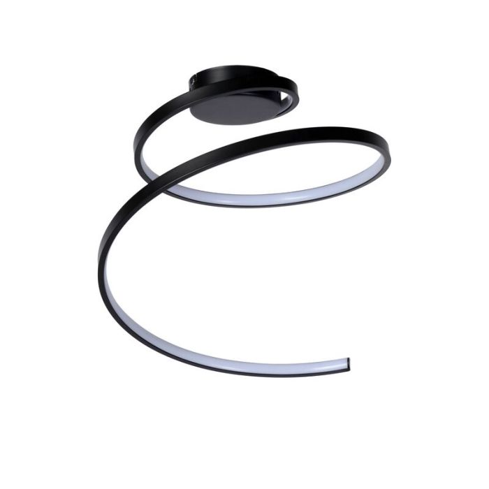 Lampe plafond moderne noire, Maxence, 24W, 3000K LED