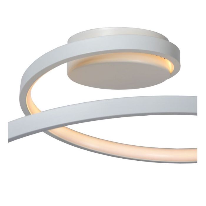 Lampe plafond moderne blanche, Maxence, 24W, 3000K LED