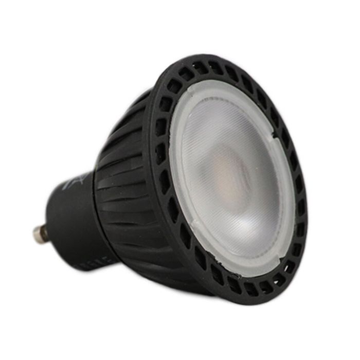 Lucide GU10 ampoule LED dimmable, Jordan, noir, 5w, 2200K
