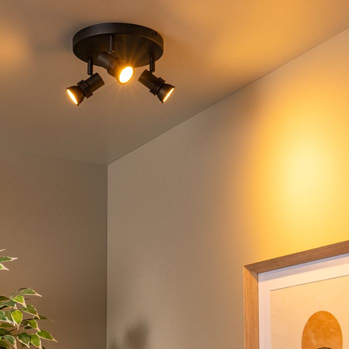 Spot plafond moderne noir, Kianti