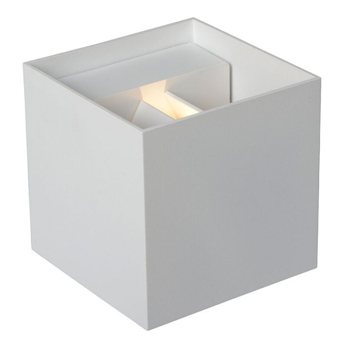 Applique up and down moderne blanche, Axi, 6W, 2700K LED, IP54