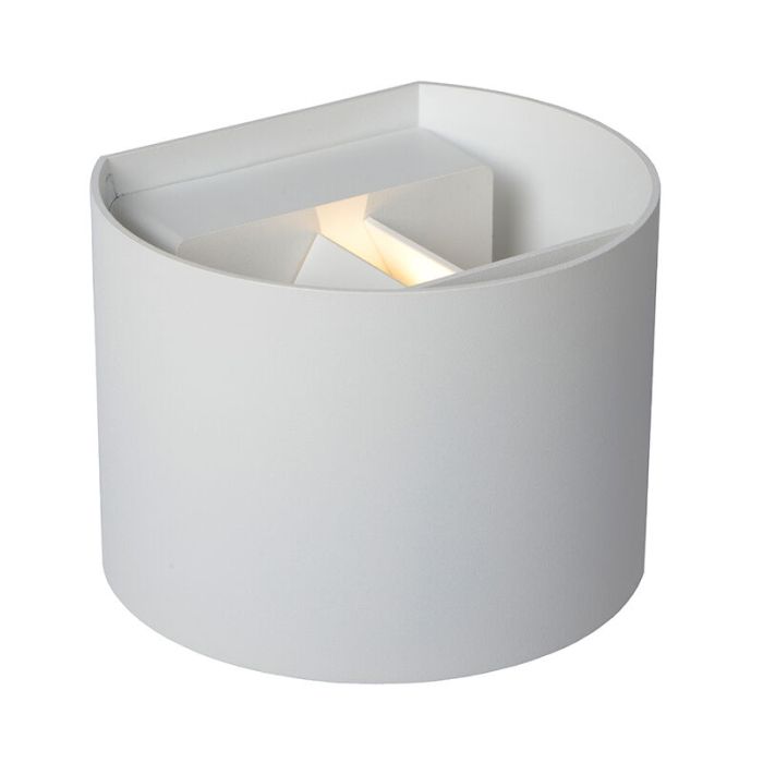 Applique up and down moderne blanche, Axi, 6W, 2700K LED, IP54