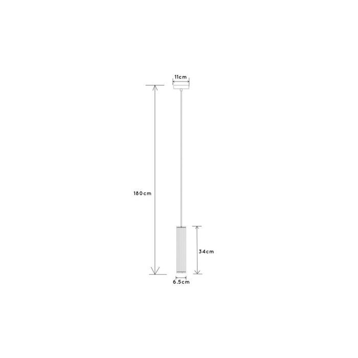 Suspension moderne noire, Lionel