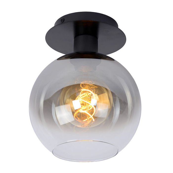 Lampe plafond rétro grise, Marius