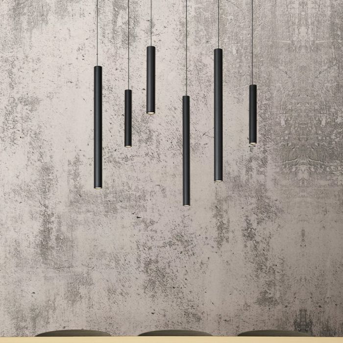 Suspension moderne noire, Lorenz, 4W, 3000K LED