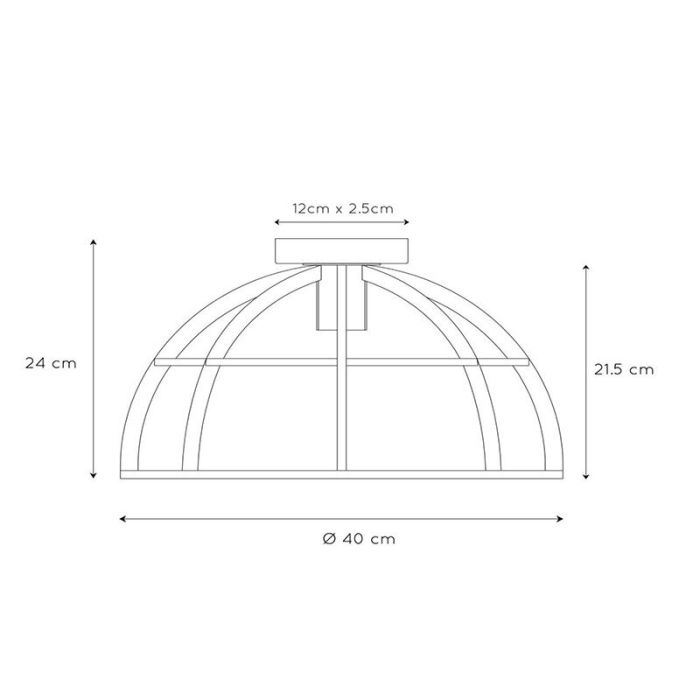 Lampe plafond moderne noire, Dikra