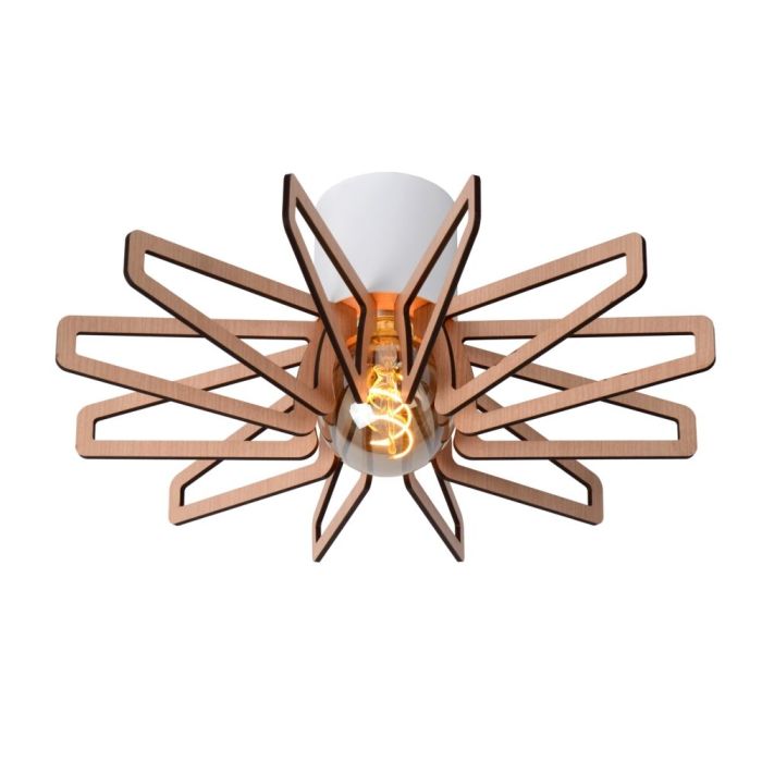 Lampe plafond moderne bois, Zidane