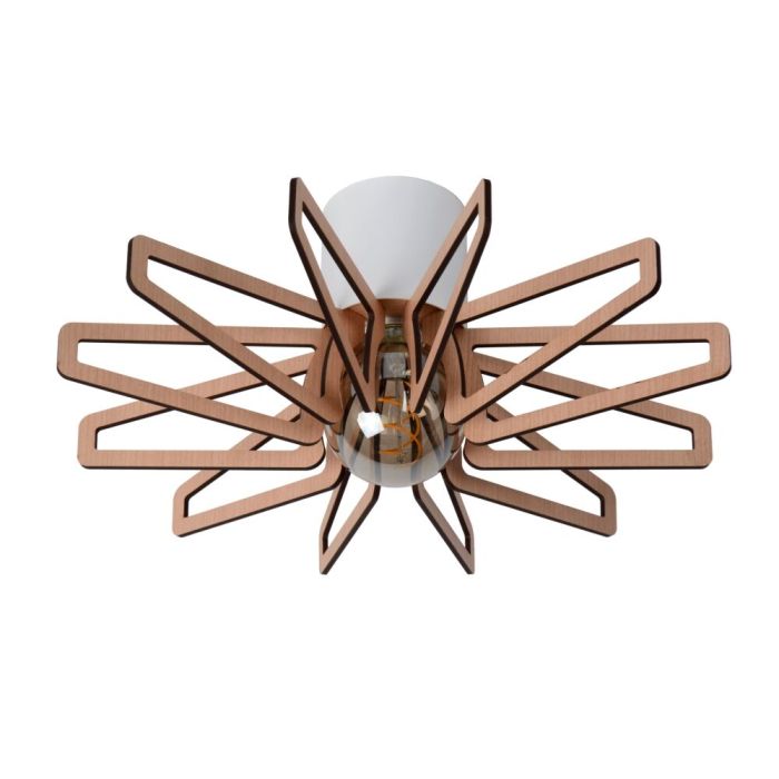 Lampe plafond moderne bois, Zidane