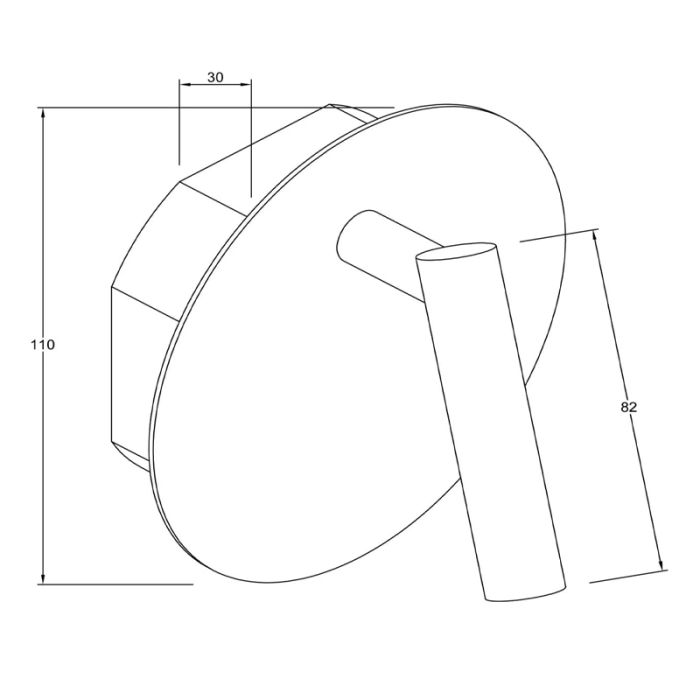 Lampe de chevet moderne doré, Jolijn, 2W, 3000K LED, avec interrupteur