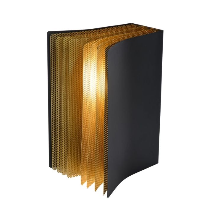 Lampe de table rétro dorée, Extravaganza Livret, avec interrupteur