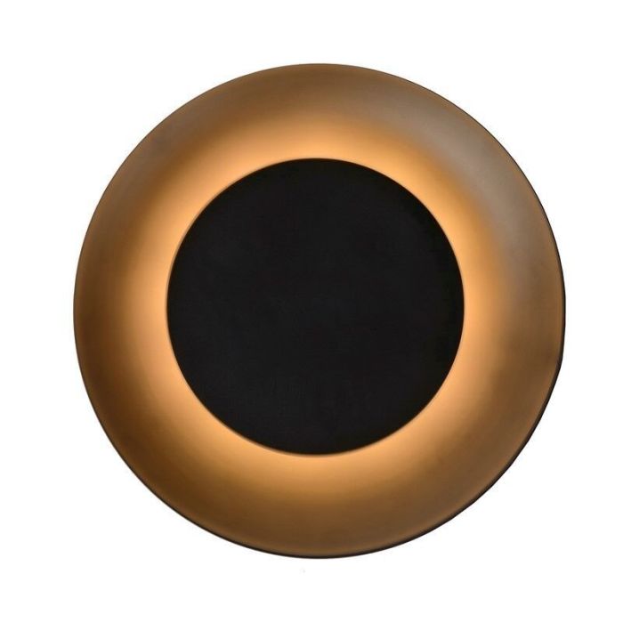 Lampe plafond moderne noire, Foskal, 6W, 2700K LED