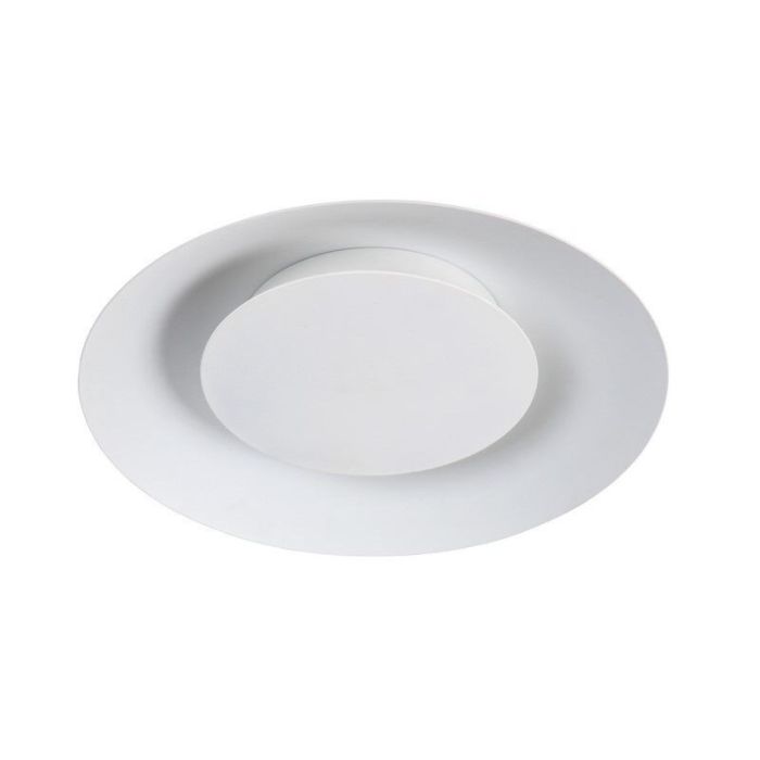 Lampe plafond moderne blanche, Foskal, 12W, 2700K LED