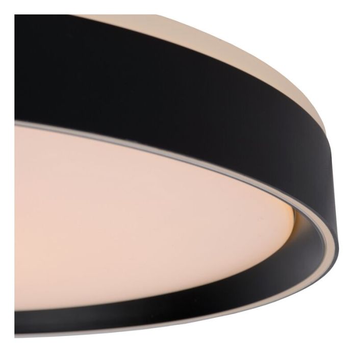 Lampe plafond moderne noire, Nuria, 36W, 2700K LED