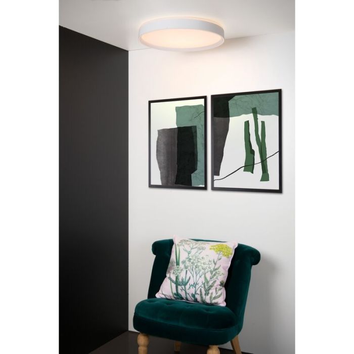 Lampe plafond moderne noire, Nuria, 36W, 2700K LED