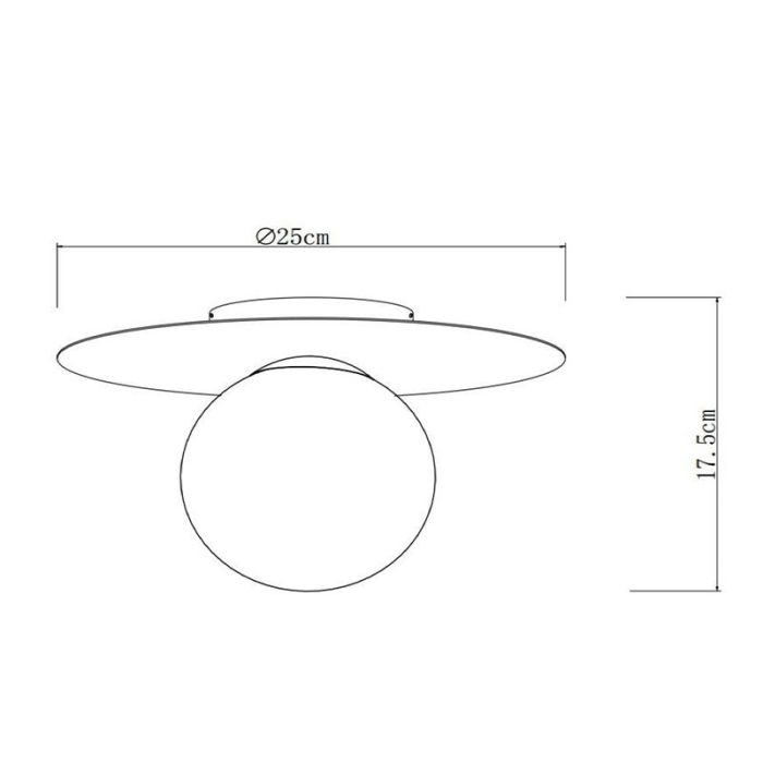 Lampe plafond moderne blanche, Tricia