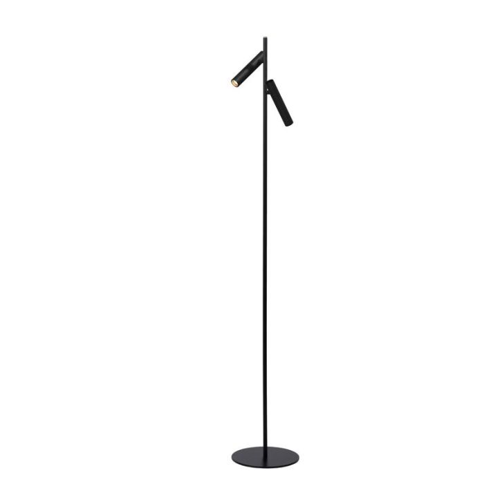Lampadaire liseuse moderne noir, Philon, 4,5W, 3000K LED, avec variateur tactile