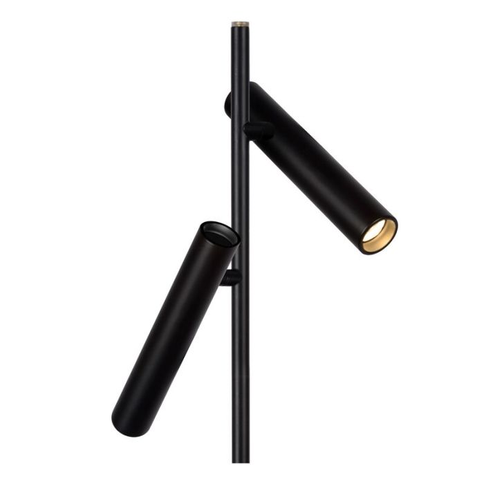 Lampadaire liseuse moderne noir, Philon, 4,5W, 3000K LED, avec variateur tactile