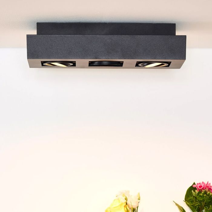 Spot plafond moderne noir, Xirax