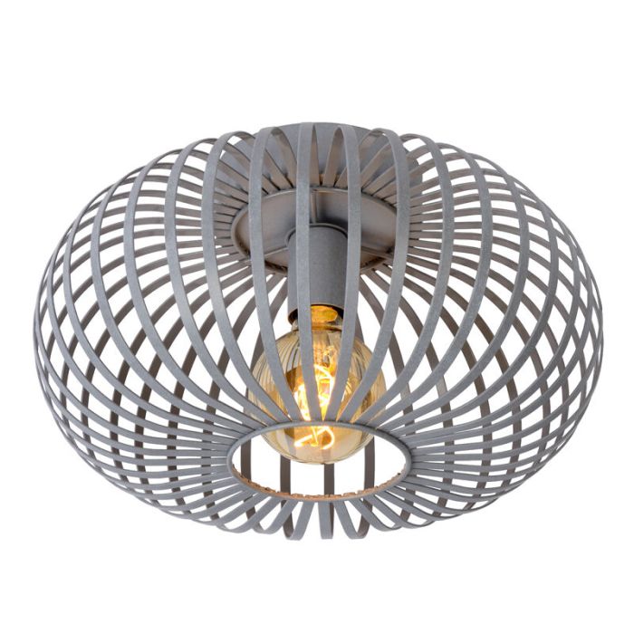 Lampe plafond rétro grise, Manuela