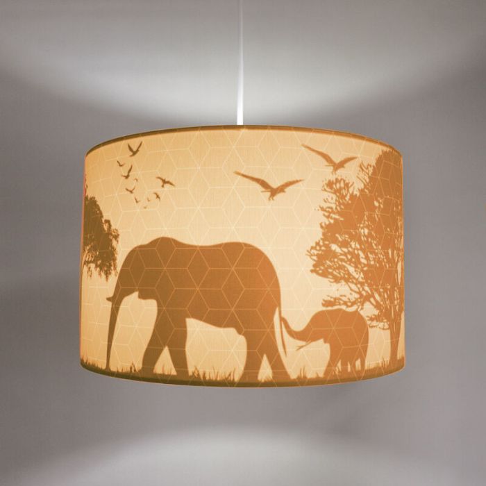 Suspension pour enfants orange en tissu, Safari