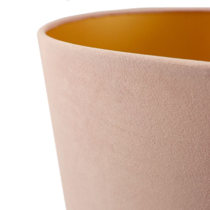 Abat-jour en velours d'or Milene, Tissu, moderne