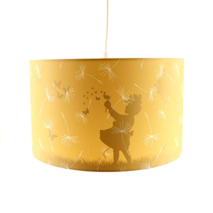 Suspension pour enfants jaune en tissu, Butterfly