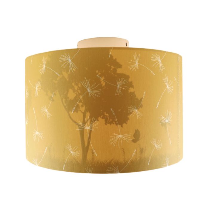 Plafonnier pour enfants jaune en tissu, Butterfly