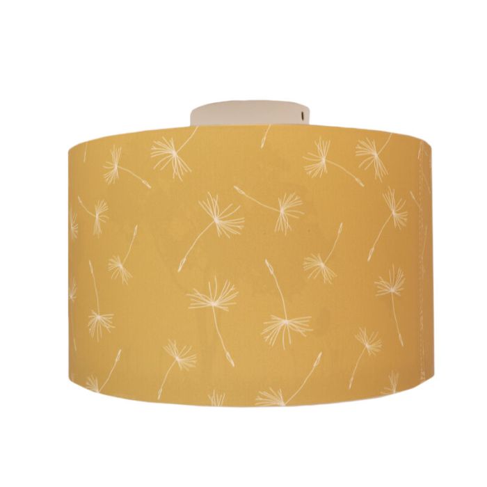 Plafonnier pour enfants jaune en tissu, Butterfly