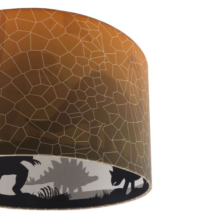 Plafonnier pour enfants orange moderne, Dino