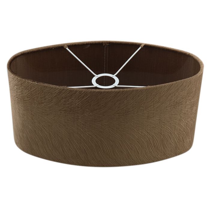 40 cm abat-jour en velours marron ovale, Rody