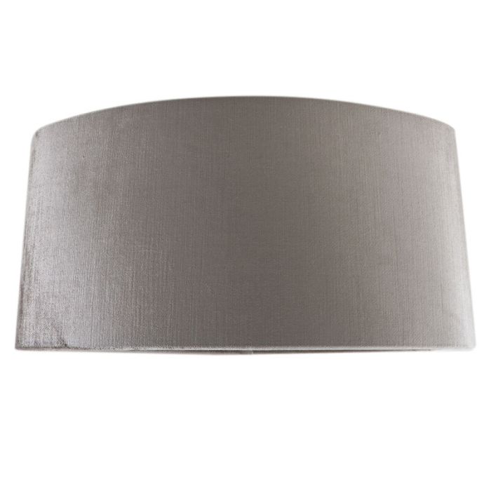 40 cm abat-jour en velours gris ovale, Rody