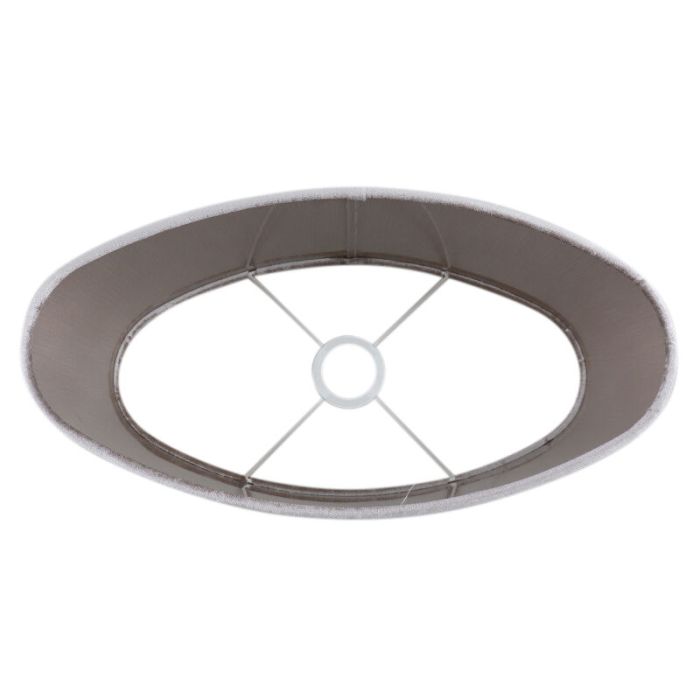 40 cm abat-jour en velours gris ovale, Rody