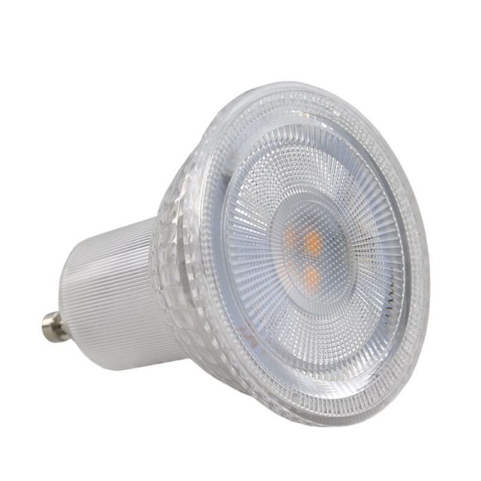 Spot LED transparent GU10 Antonie, 4 Watt, 2700K (Blanc chaud)