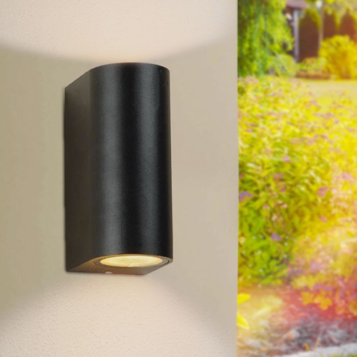 Luminaire extérieur noire moderne, corina, IP44