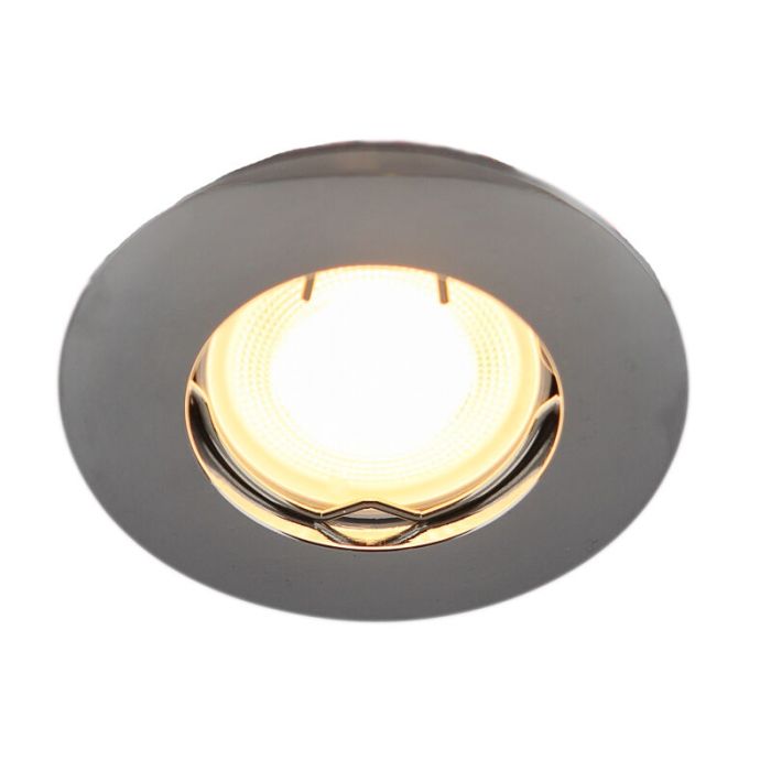 Mini spot encastrable chromé en aluminium, Rosi